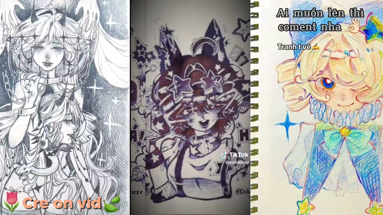 🎀 Tổng hợp dân vẽ trên tiktok 🎀   ||  cre : tiktok 👌🏻 