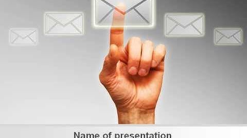 Email Service By Free PowerPoint Template by PoweredTemplate.com