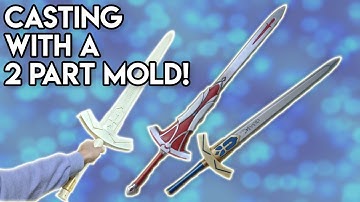 Cosplay Sword Casting Tutorial - 2 Part mold