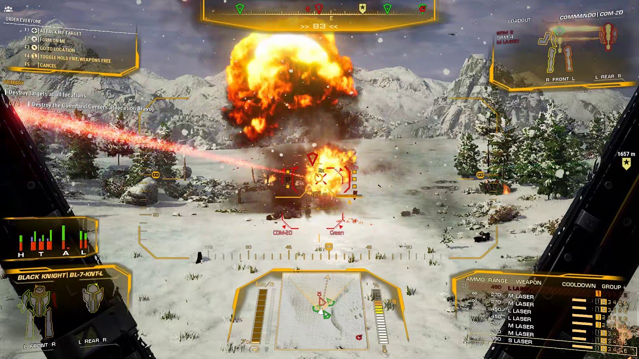 Mechwarrior 5 Mercenaries Instant action gameplay UNCUT