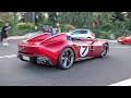 Ferrari Monza SP2 - Start Up &amp; Driving in Monaco !