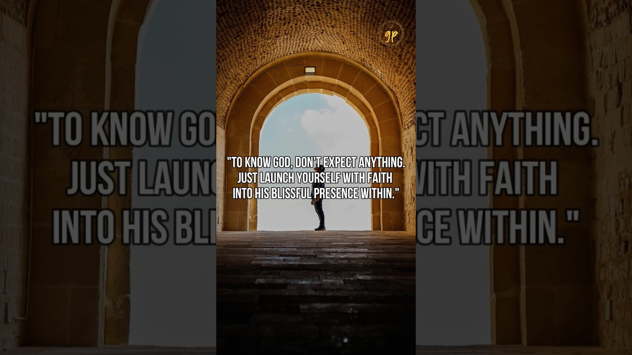 To know God, don't expect anything ✨ #ParamahansaYogananda #SurrenderToGod