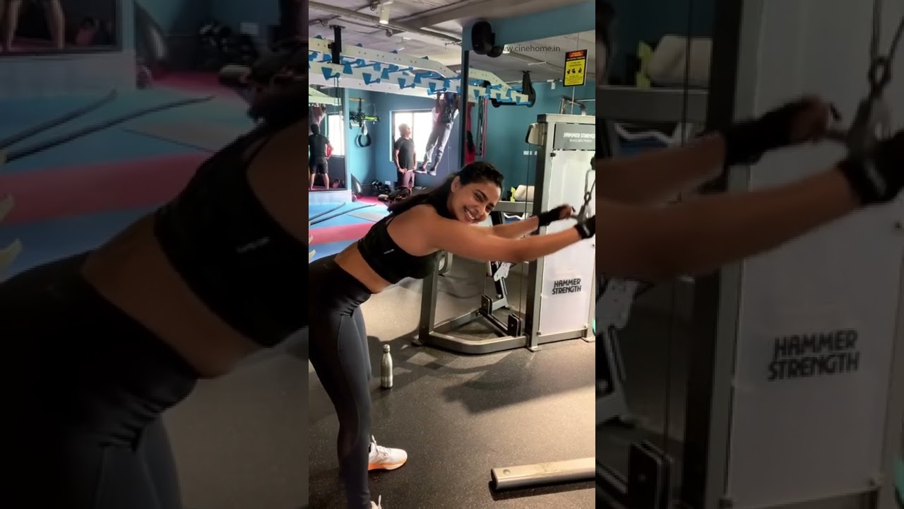 Actress Aishwarya Lakshmi Gym Workout