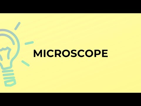 MICROSCOPE શબ્દનો અર્થ શું છે?