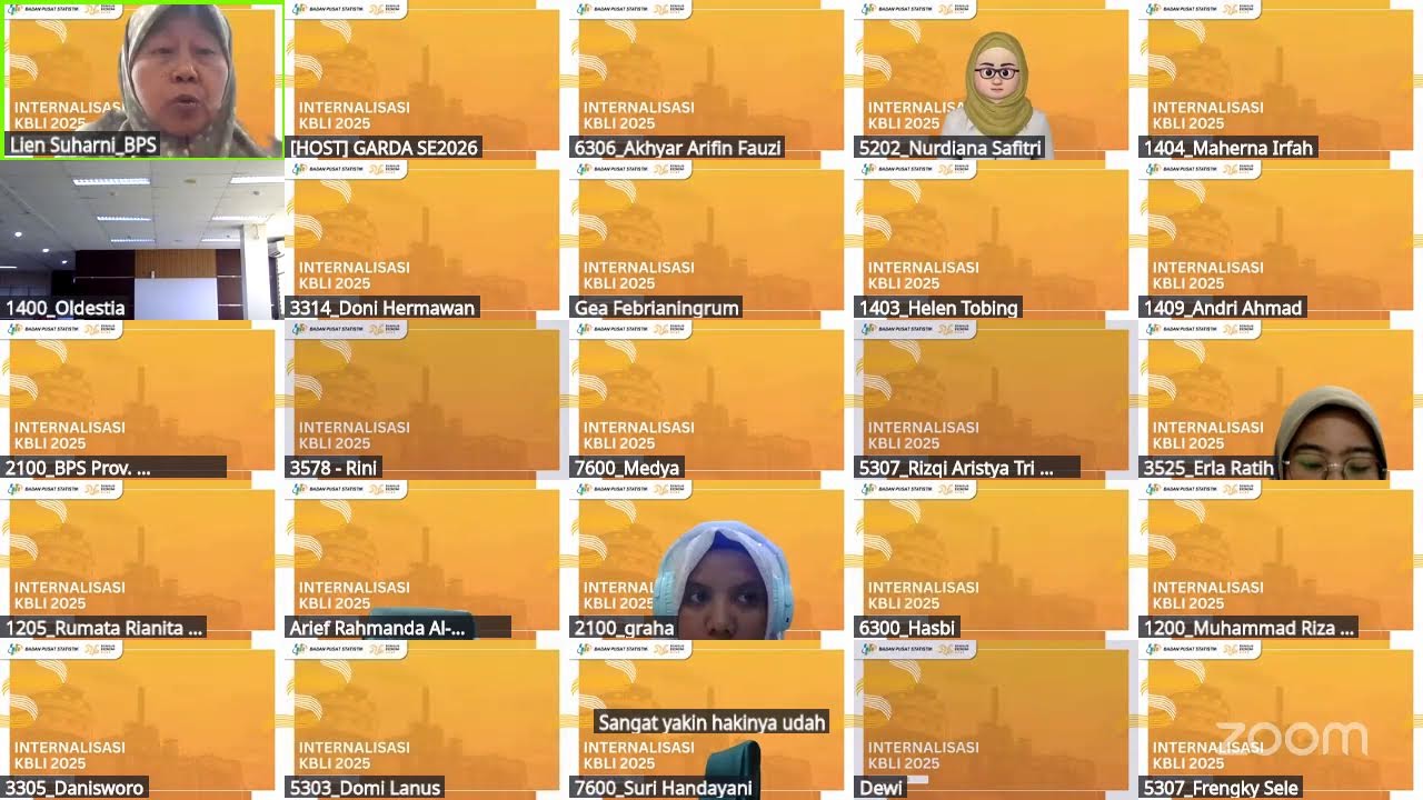 Internalisasi KBLI 2025 (27 Januari 2026)