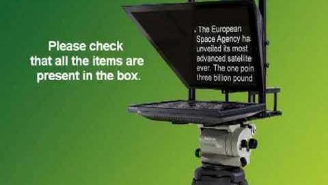 Autocue QTV  Starter Prompting System - Entry Level Teleprompter