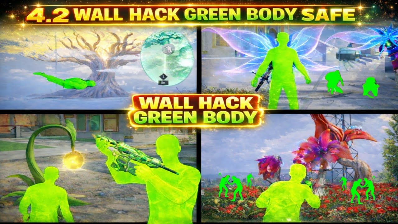 BGMI 4.2 GREEN BODY WALL HACK LATEST UPDATE | BGMI GREEN BODY 4.2 | BGMI GREEN BODY WALL HACK 4.2