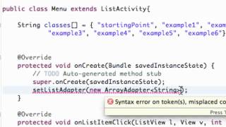 Android Application Development   19   Setting up an ArrayAdapter