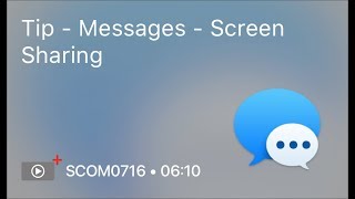 SCOM0716 - Tip - Messages - Screen Sharing screenshot 5