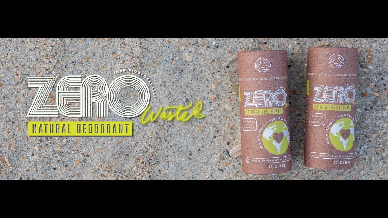 ZERO Waste Dual-Strength Natural Deodorant 100% Biodegradable Earth-Friendly, Kid Safe, Plastic Free
