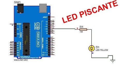 Arduino Uno no Proteus - Projeto Led Piscante