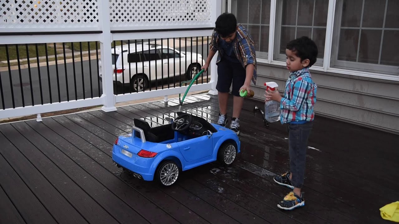 Kids Toy Car Wash with Cleaning Toys Blue Toy Car Wash !!! AaRyans Vlogs!!! YouTube