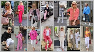 Timeless Elegance : Old Woman Outfits ideas For Every Occasion||  Over 40+ 50+ 60+ 70🎀💄👠