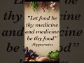 food is medicine