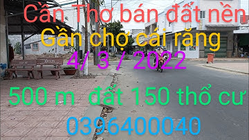 Cần Thơ bán đất nền  đất nền cái răng
