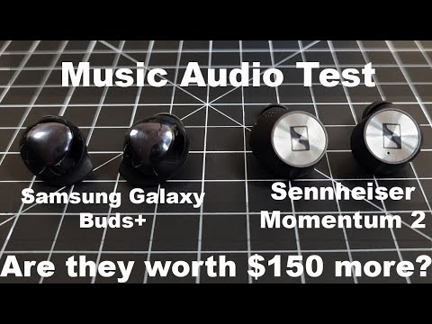 Sennheiser momentum true wireless 2 vs Samsung Galaxy Buds+ Real Music Audio Test