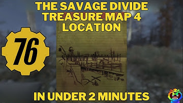 How to find The Savage Divide Treasure Map 4 #fallout76 #fallout76guide