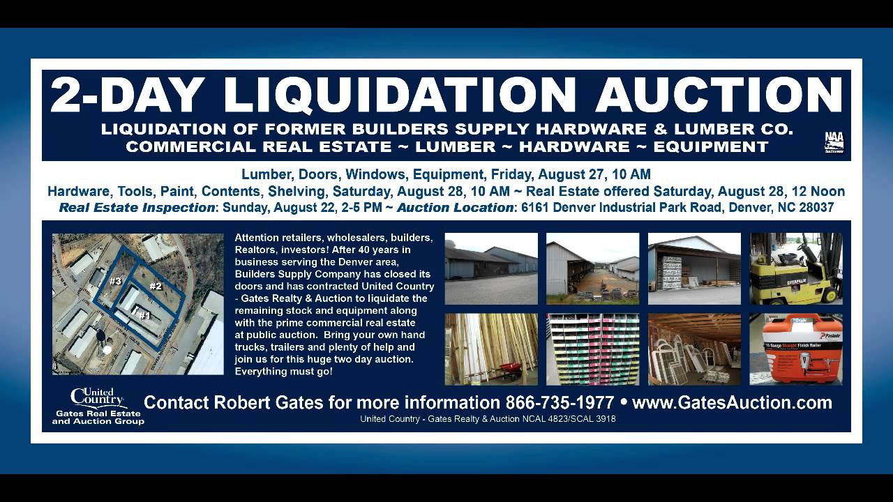 Hardware and Lumber Company Auction in Denver, NC YouTube