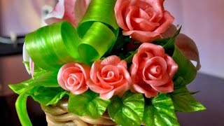 Как делают цветы и скульптыры из карамели