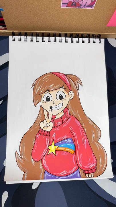 ⭐️ Рисуем Мэйбл из Гравити Фолз 🤩 #art #drawing #гравитифолз # ...