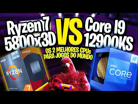 Intel Core I9 12900KS vs AMD Ryzen 7 5800x3D - Os Melhores do Mundo para GAMES!!!