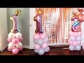 HOW to make a BALLOON COLUMN without helium 🎈- Sugarella Sweets Party