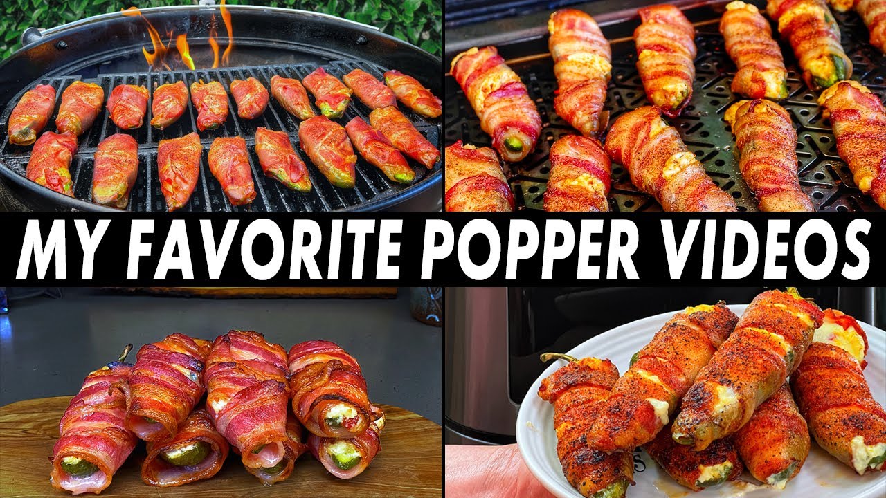 Four Amazing Jalapeno Poppers - A Compilation Of My Favorite Jalapeno Popper  Videos 