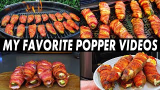 Four Amazing Jalapeno Poppers - A Compilation Of My Favorite Jalapeno Popper Videos