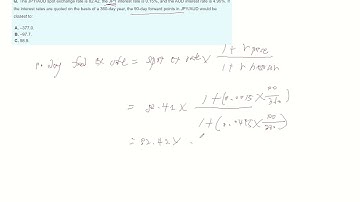 Forward Point - CFA Level1 practice question