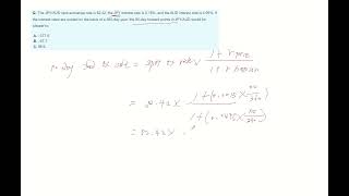 Forward Point - CFA Level1 practice question