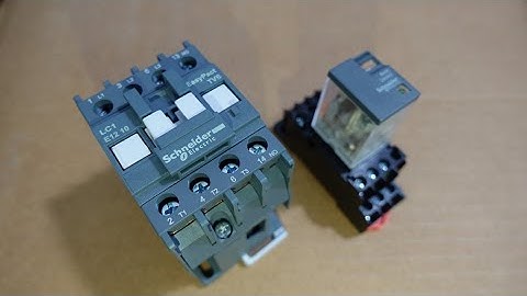 Diferencia entre contactores y relays de comando.