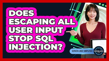 Does Escaping All User Input Stop SQL Injection?
