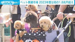 ペット関連市場が1兆8000億円超　“健康志向”高価格のペットフードなどの販売が拡大(2024年7月9日)