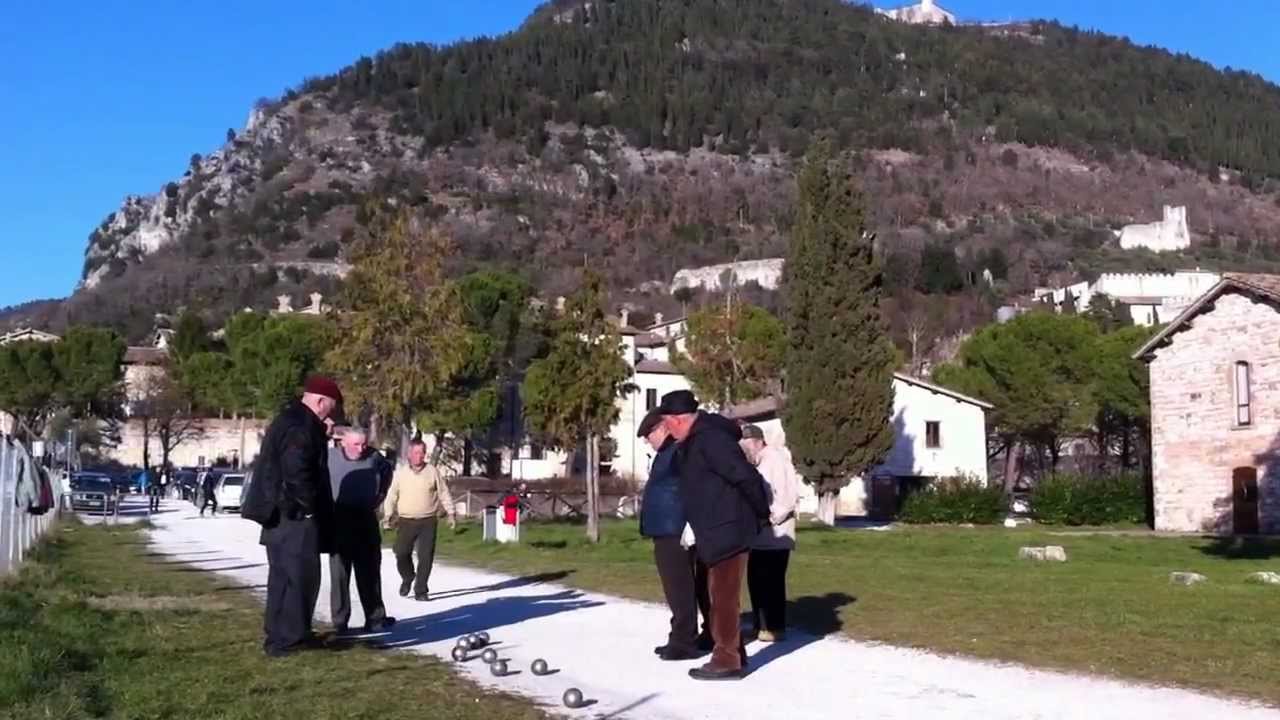 Bocce Ball in Gubbio Italy