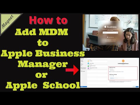 Adding MDM to Apple Business Manager or Apple School Manager