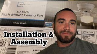 Mainstays 42” Ceiling Fan Installation and Assembly