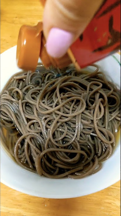 Buckwheat soba noodles. #shorts #buckwheat #soba #noodles #food