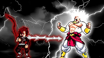 Tanjiro V3 OP (all form) (New) VS Limit Break Broly SSJ4 V2 OP in Jump Force Mugen