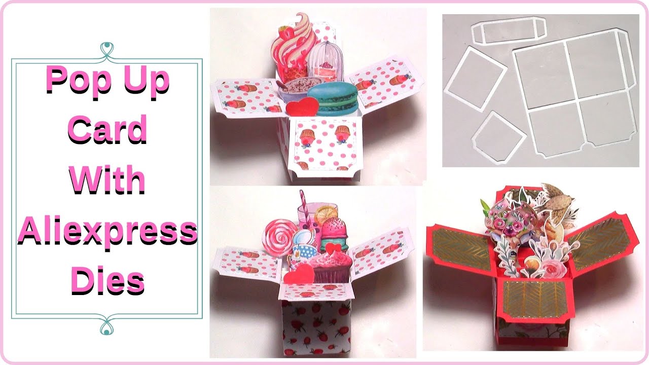 Easy Pop Up Card Using Aliexpress Dies YouTube