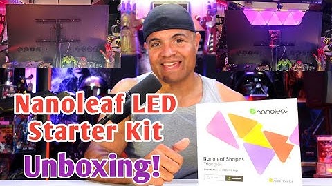 Nanoleaf Shapes Triangle LED Panel Starter Kit! - Unboxing & Install