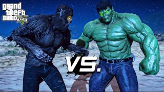 GTA 5 - Hulk VS Werewolf | Battle of Monsters !