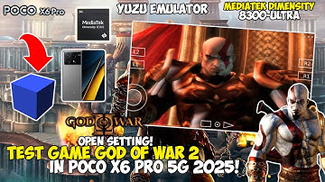 MEDIATEK DIMENSITY 8300 ULTRA TEST GAME GOD OF WAR 2 IN POCO X6 PRO 5G!! AETHERSX2!! 2025!!