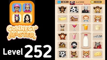 Connect Master Match Puzzle level 252 Guide Walkthrough Solution