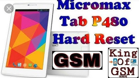 How to Hard Reset||Remove Pattern Lock||Micromax Canvas Tab P480||(Aashish Technical Smart Solution)