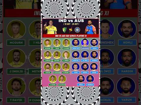 IND Vs AUS 1st ODI Playing XI India Tour Of Australia 19 Oct 2025