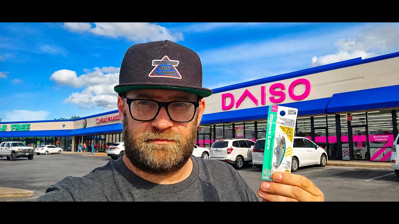 Trying DAISO Bass Fishing Lures!