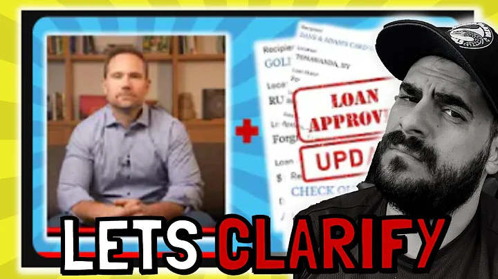 Let's clarify my thoughts on the PPP Loan UPDATE  ...