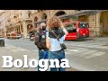 Empty city Bologna. Italy  - 4k Walking Tour around the City - Travel Guide. trends, moda #Italy