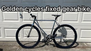 Goldencycles Fixed gear Bicycle #goldencycles #fixedgear