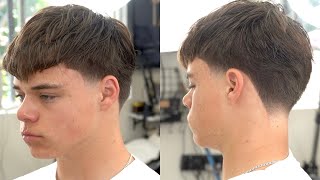 How To Do a DARK Low Taper on Straight Hair | Barber Tutorial
